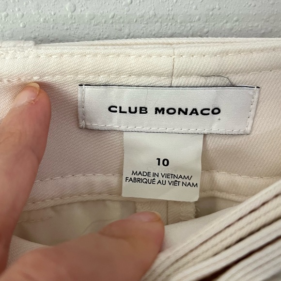 Club Monaco Enamel Ring Pant White/Cream Size 10 - Picture 9 of 16